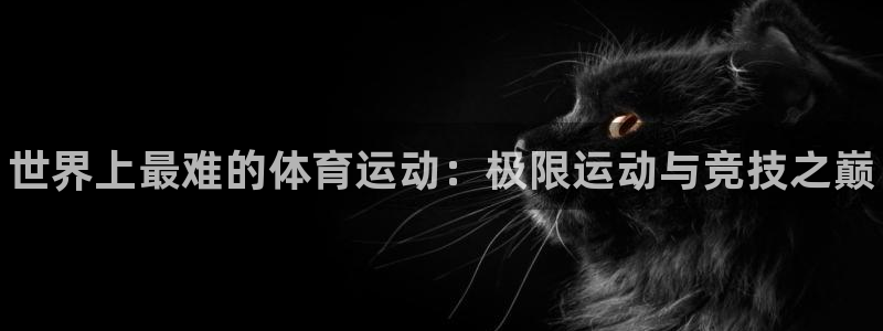 德国欧亿体育官方正版app集团：世界上最难的体育运动